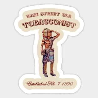 Main Street Tobacconist Shop Sticker